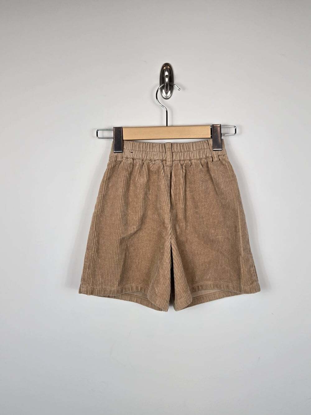Zara Girls Size 7 Tan Corduroy Pleated Shorts High Waist Academia - Picture 5 of 7